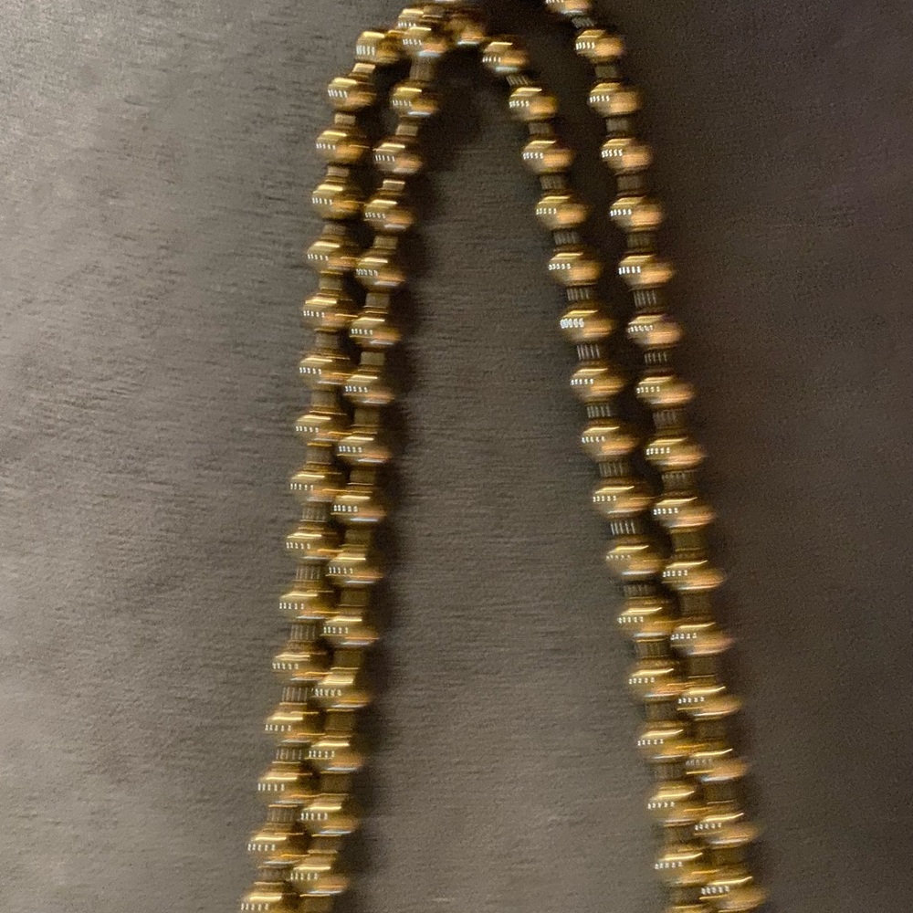 Vintage rare CHR. DIOR 1960 Heavy Gold Tone Necklace - Picture 4 of 6